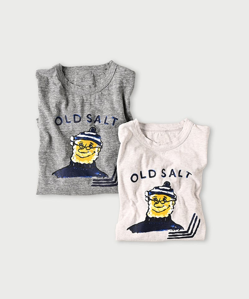 オールドソルトべタッチプリントの90845星半袖Tシャツ | 45R葉山店