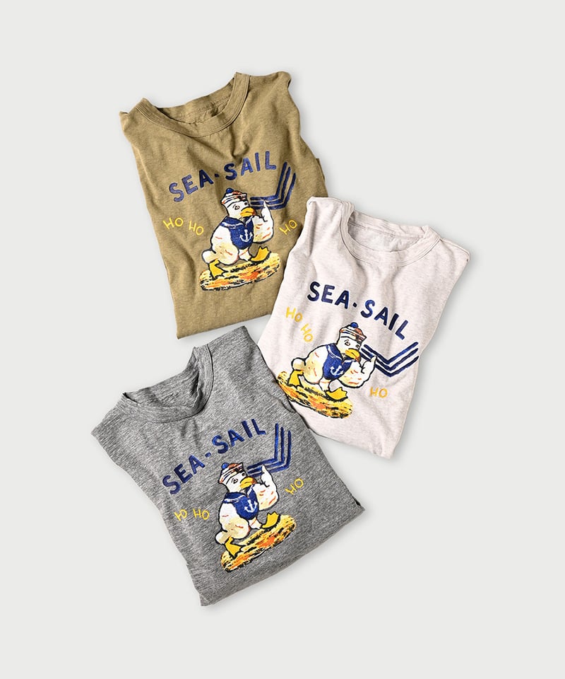 カモンメくんべタッチプリントの908オーシャン長袖Tシャツ | 45R葉山店