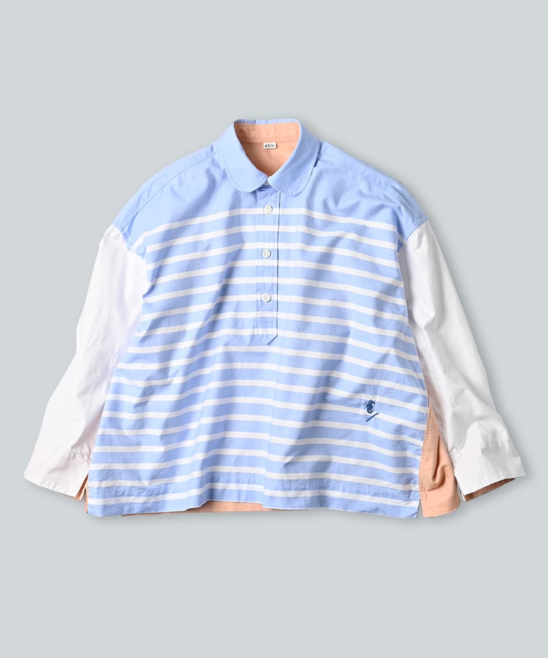 45R 葉山店限定 スーピマオックスのクレイジーバスクMシャツ スーピマオックスのクレイジーバスクMシャツ | 45R葉山店