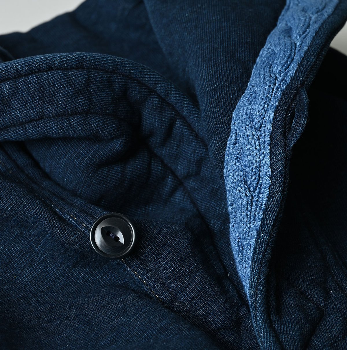裏毛の908セーラーショールカーディガン（インディゴ） | 45R葉山店