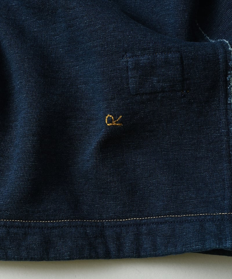 裏毛の908セーラーショールカーディガン（インディゴ） | 45R葉山店