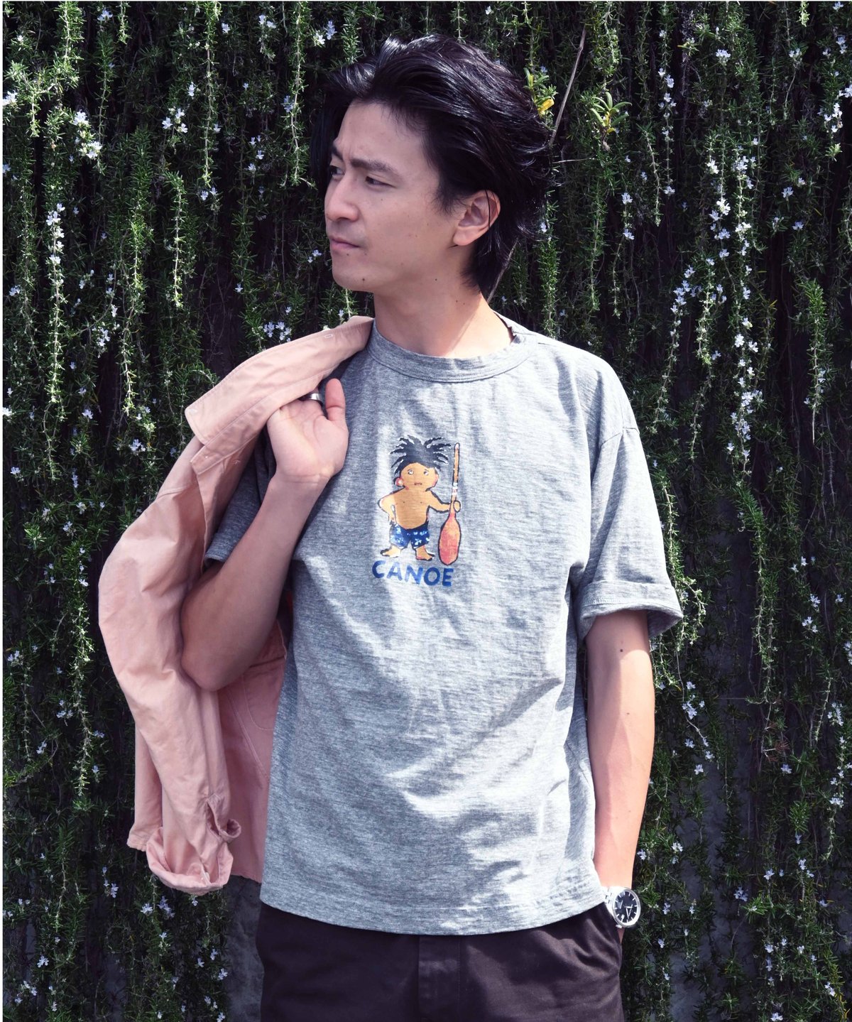 コノッキくんべタッチプリントの90845星半袖Tシャツ | 45R葉山店