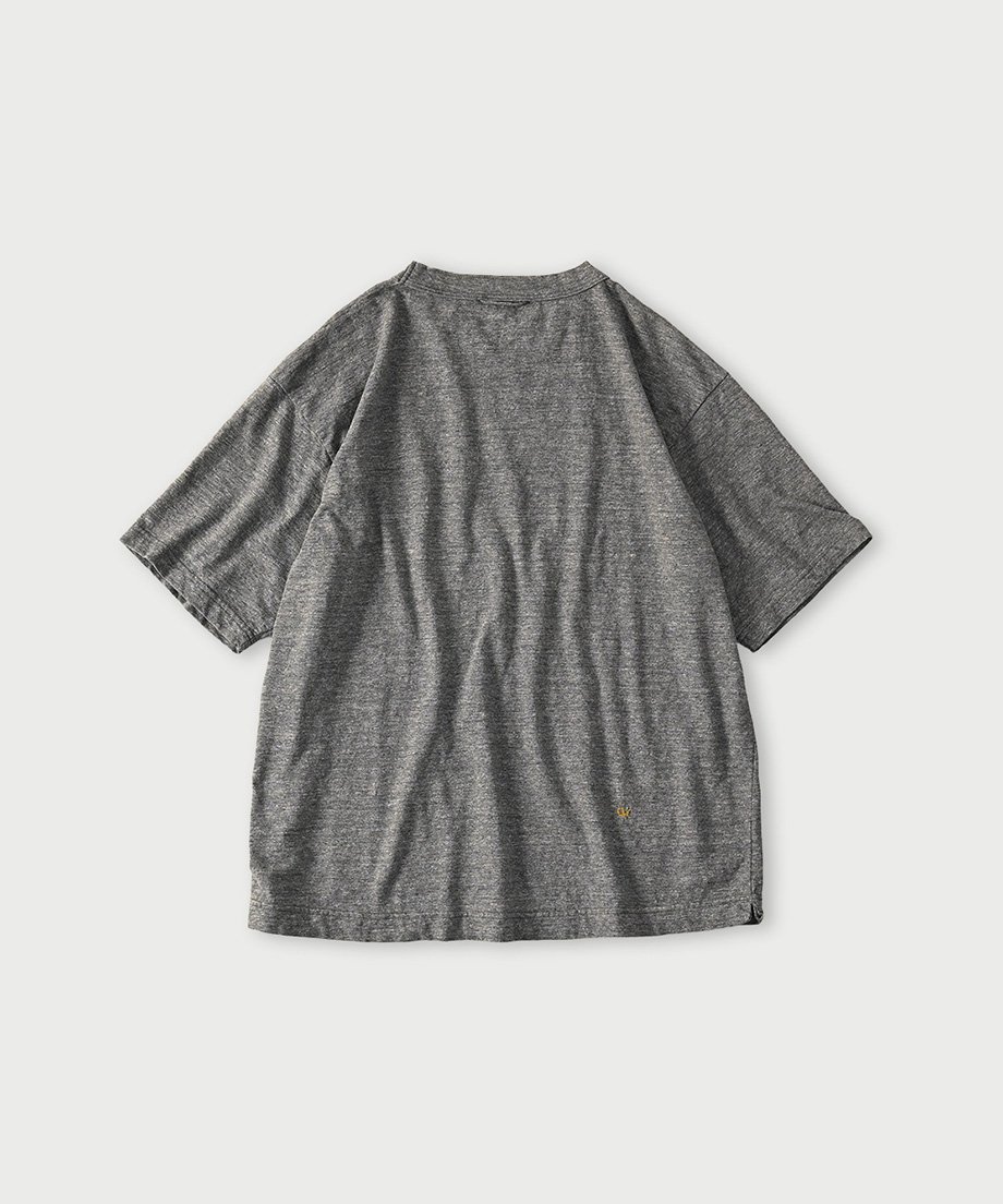 コノッキカレッジプリントの908オーシャンTシャツ (グレーツイード
