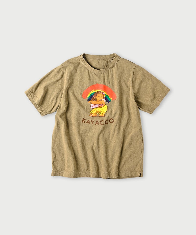 カヤッコべタッチプリントの90845星半袖Tシャツ | 45R葉山店