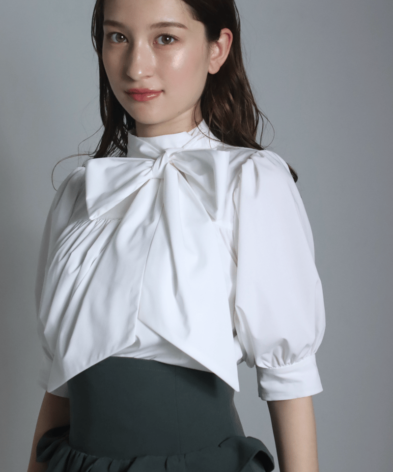 Fit Blouse ☆ Gypsohila ☆ホワイト