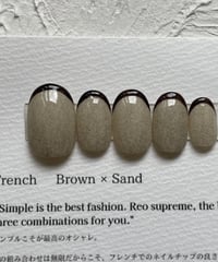 【SIZE ORDER】French brown×sand 片手分