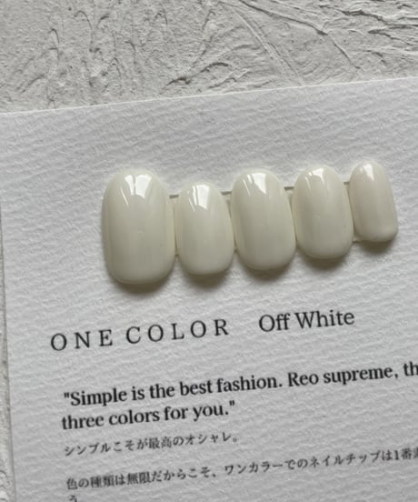 【SIZE ORDER】ONE COLOR Off White片手分