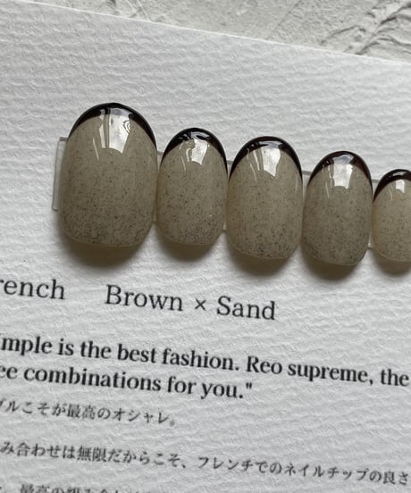 【SIZE ORDER】French brown×sand 片手分