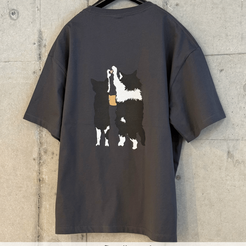 Yes!フォーリンにゃんTee (前後プリント） | CAT & BAKES 9456