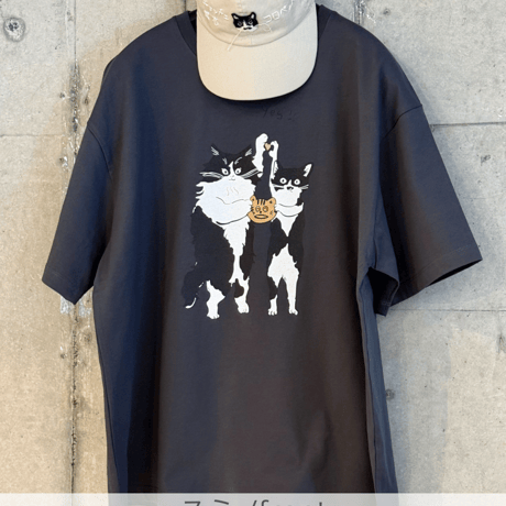 Yes!フォーリンにゃんTee (前後プリント）