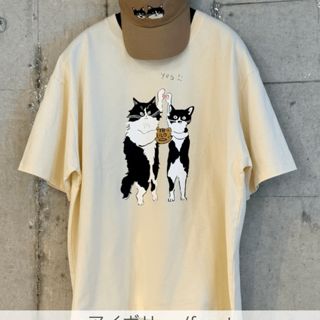 Yes!フォーリンにゃんTee (前後プリント）