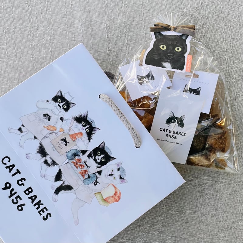 ラスク2個入り猫GIFT（紙袋付き） | CAT & BAKES 9456