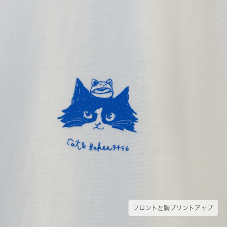 【NEW】9456猫4匹 Tシャツ（バックプリント）