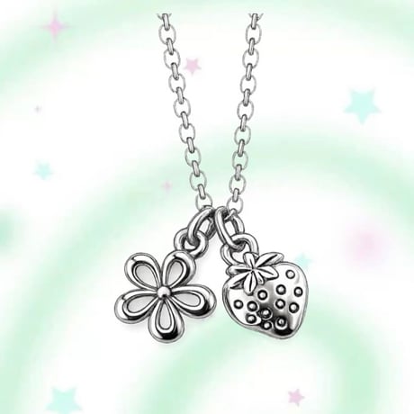 chain strawberry necklace