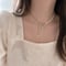 bijou  ribbon necklace