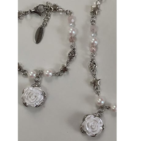 rose pink necklace