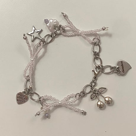 【全10色】ribbon bracelet