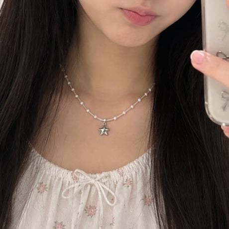 pearl charm necklace