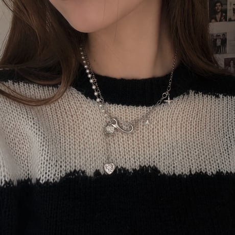 rose rose Pearl necklace