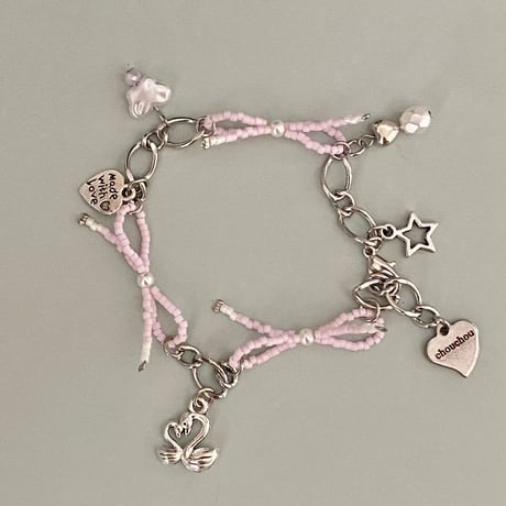 【全10色】ribbon bracelet