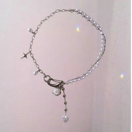 rose rose Pearl necklace