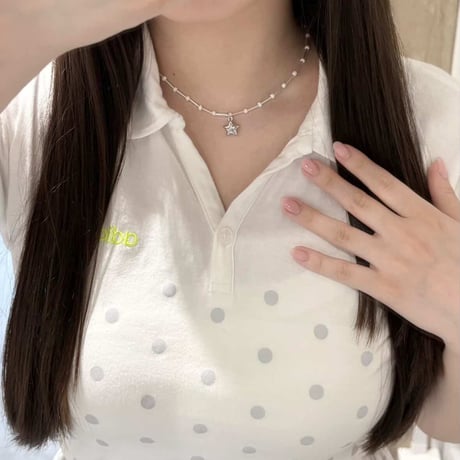 pearl charm necklace