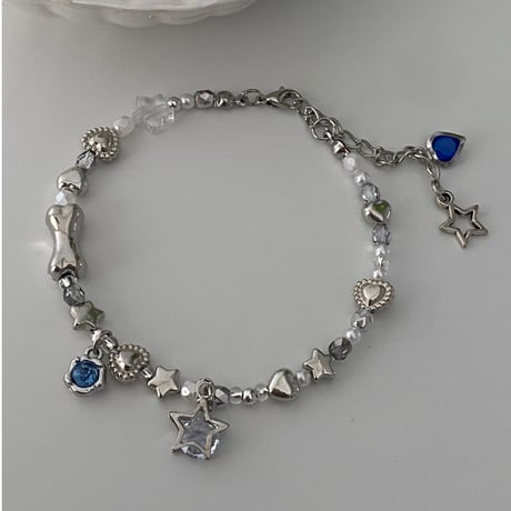 silver krkr blue bracelet