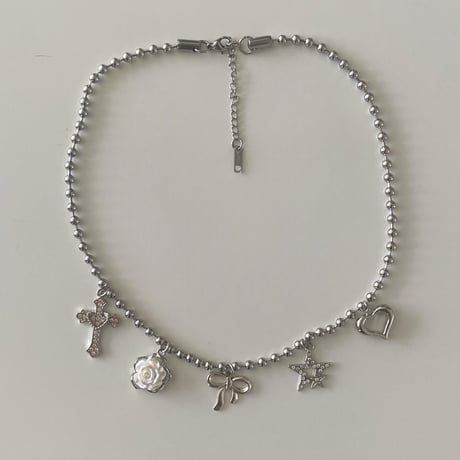 【ステンレス】charm charm necklace