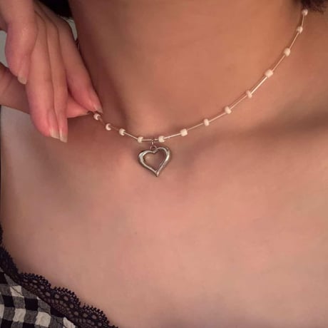 pearl charm necklace