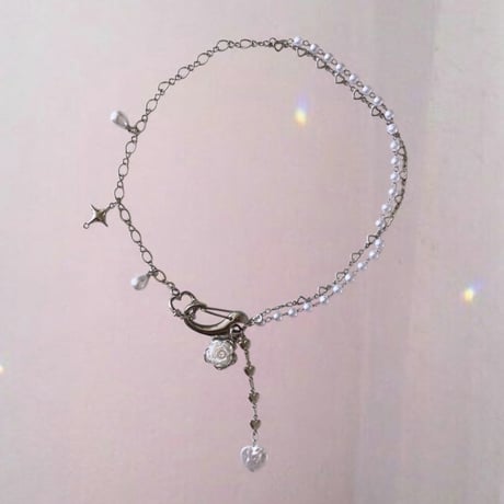rose rose Pearl necklace