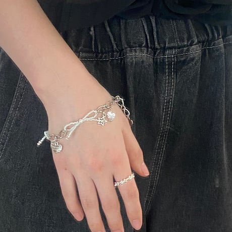 【全10色】ribbon bracelet