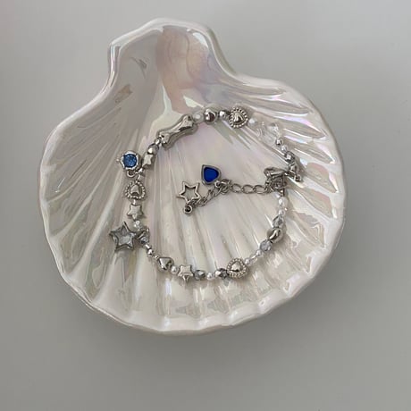 silver krkr blue bracelet