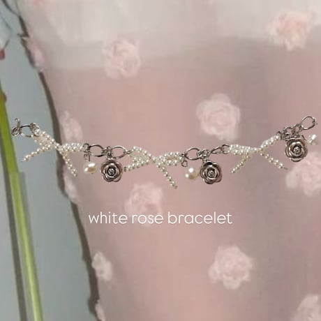 white rose bracelet