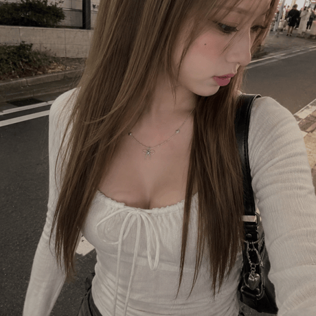 silver_ribbon necklace