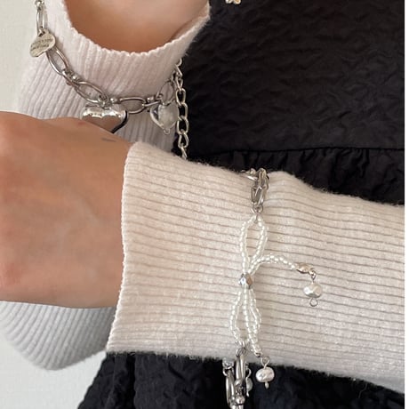 clear ribbon bracelet