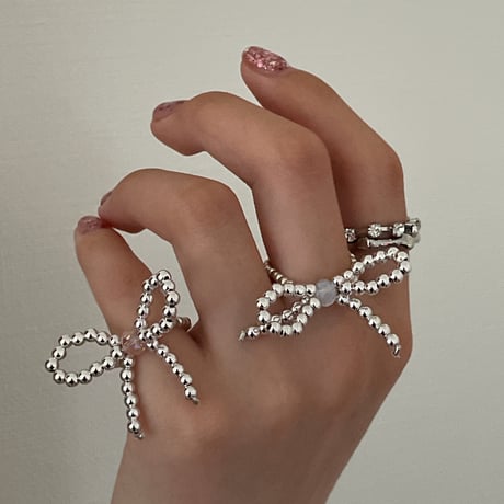 silver ribbon ring