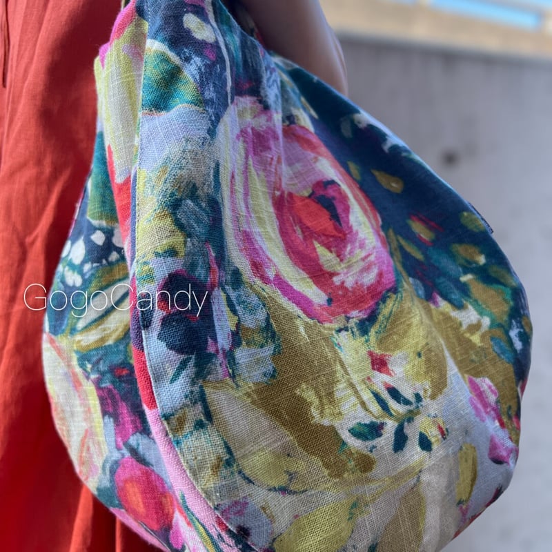 ◇手作りバッグ◇すもmoバッグ［L］まんまるトートバッグ【ペイント