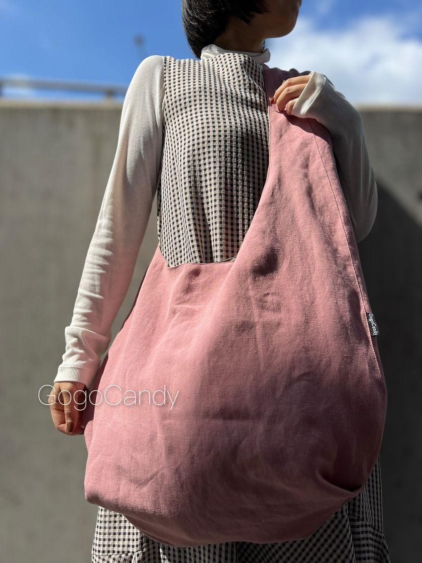 ◇手作りバッグ◇クタッとバッグ［Long］ふんわりショルダーバッグ