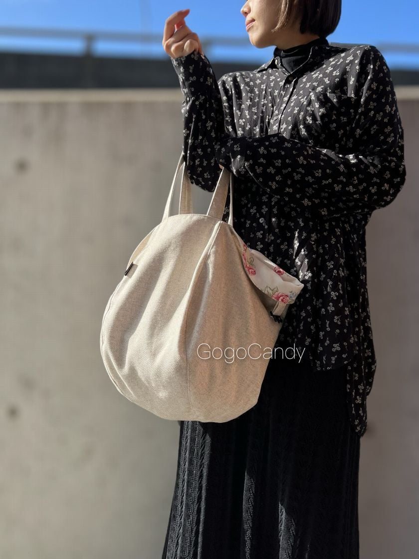 ◇手作りバッグ◇チューリップバッグ/トートバッグ【フラワー