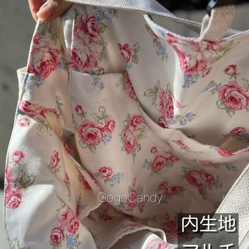 ◇手作りバッグ◇チューリップバッグ/トートバッグ【フラワー