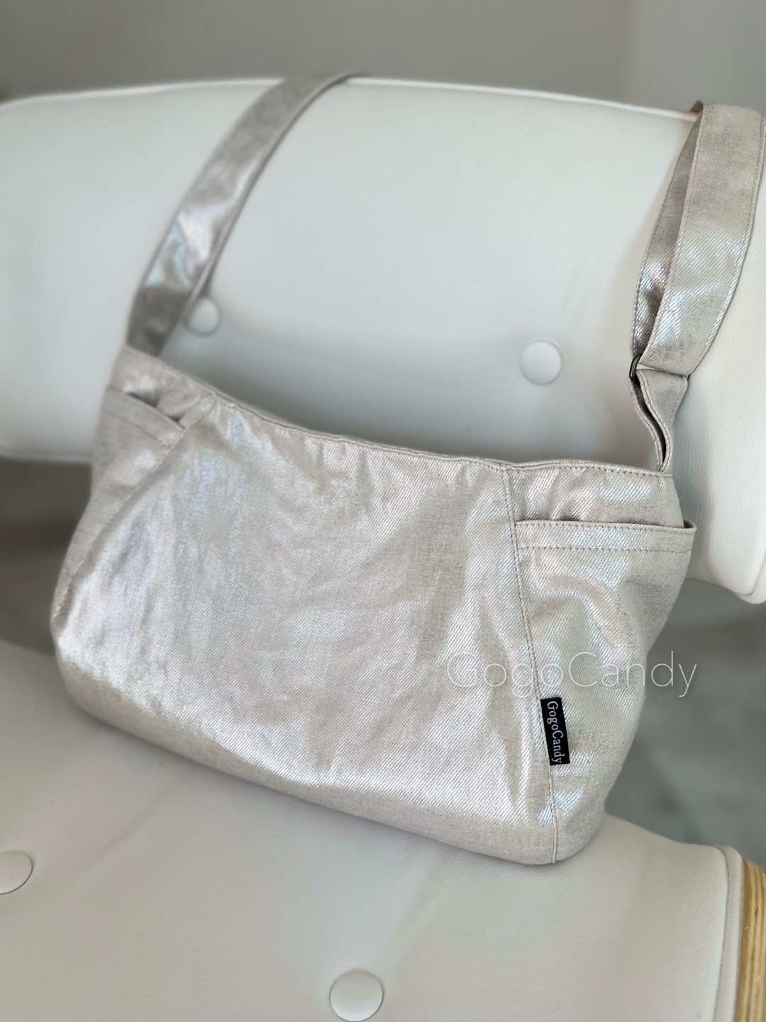 ◇手作りバッグ◇デニッシュバッグ【シルバーメタリック】 | GogoCandy