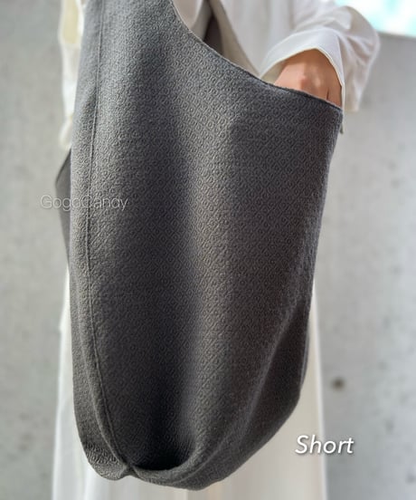 ◆手作りバッグ◆クタッとバッグ［ショート］ふんわり肩掛けバッグ【komon】