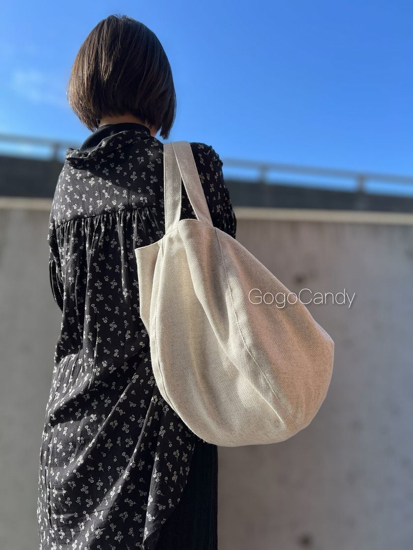チューリップバッグ ハンドメイド フランシュリッペ犬の行進柄 チューリップバッグ ハンドメイド フランシュリッペ犬の行進柄