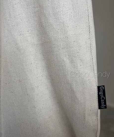 ◆手作りバッグ◆クタッとバッグ［Long］ふんわりショルダーバッグ【キナリ】