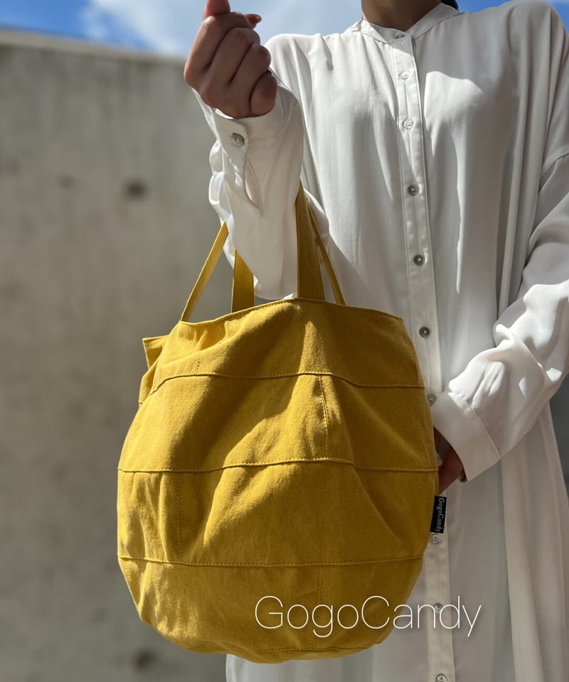HUMAN MADE トートバッグ イエロー/オリーブ HUMAN MADE トートバッグ イエロー/オリーブ