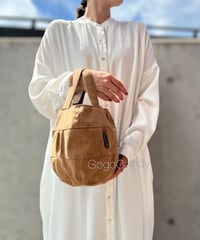 ◆手作りバッグ◆ぽっちバッグ［S］トートバッグ【ブラウン】