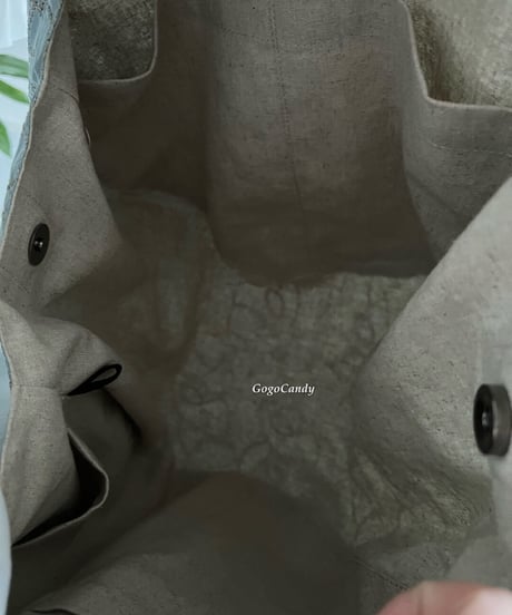 ◆手作りバッグ◆ポンバッグ/ショルダーバッグ・ボディーバッグ【アクア】