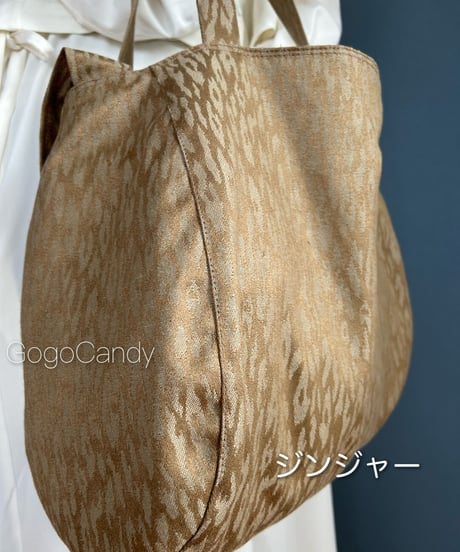 ◆手作りバッグ◆あんまきバッグ［M］2way・ショルダーバッグ・トートバッグ【レオパード】