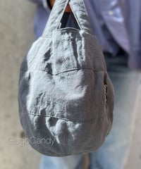◆手作りバッグ◆ぽっちバッグ［S］トートバッグ【スレートグレー】
