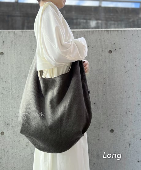 ◆手作りバッグ◆クタッとバッグ［Long / Super Long］ふんわりショルダーバッグ【komon】